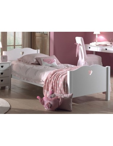 Pine et MDF Blanc en bois pour enfants Amoreux blanc, 200 x 90 cm Voir les baskets