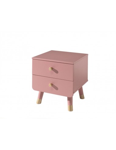 Center en bois de pin et MDF, avec 2 tiroirs pour enfants rose Billy, L43.2xa40xh45.2 cm la livraison gratuite