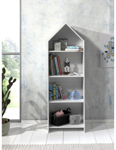 Bibliothèque de types de boîte MDF, pour les enfants Casami White, L57.6xa37xh171.3 cm en ligne