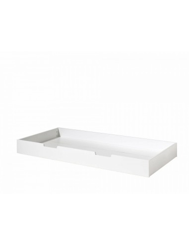 Pin et MDF Tiroir de lit en bois pour enfants Blanc Habit White, L198.5XA94XH19 CM Comparez plus de prix