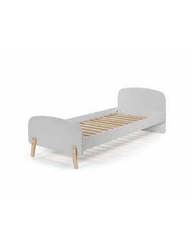 Pin et MDF Lit en bois pour Kiddy Grey Children, 200 x 90 cm outlet