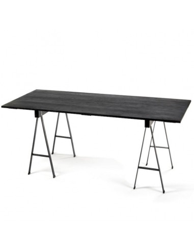 TABLE STUDIO SIMPLE NOIR 180 X 75 - Serax les ligaments