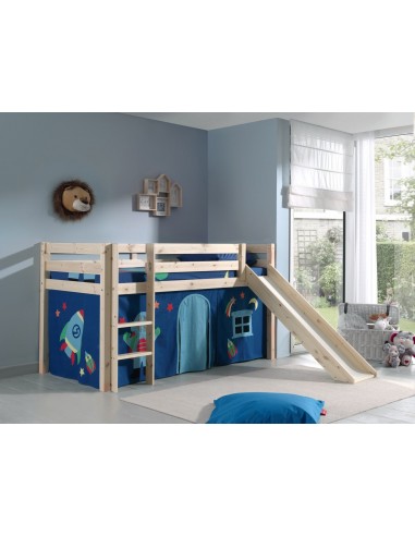 Pin de plancher en bois avec enfants Natural Pino Astro, 200 x 90 cm pas cher 