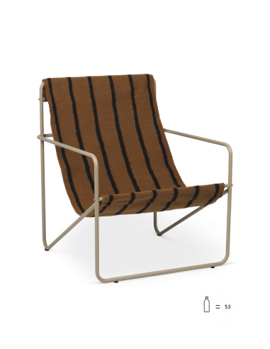 FAUTEUIL DESERT LOUNGE CACHEMIRE - 4 motifs - Ferm Living pas cheres