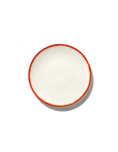 SET 2 ASSIETTES DÉ OFF-WHITE/RED - D17,5 - Serax plus qu'un jeu 