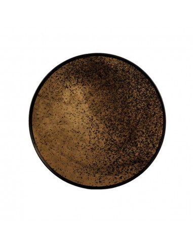 BRONZE PLATEAU ROND MIROIR  - S - Ethnicraft en linge