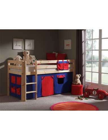 Pin de plancher en bois, avec espace de jeu pour enfants Natural Pino Domino, 200 x 90 cm pas cher 