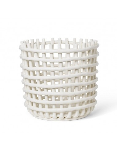 CERAMIC BASKET XLARGE OFF-WHITE - Ferm Living 2024