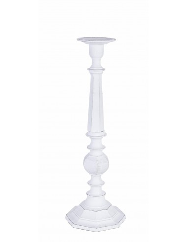 Bougeoir en aluminium, Chandana S, Blanc Antique, Ø17xH53 cm suggérées chez