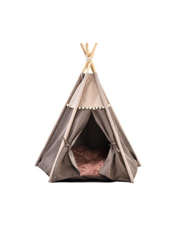 Tente de jeu pour animaux de compagnie, en polyester et bois, Cosy, Multicolore, L68x65xH80 cm outlet