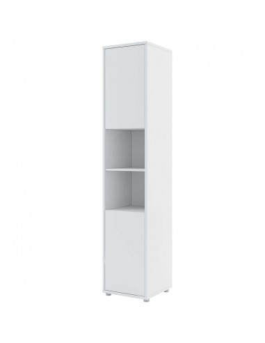 Armoire haute à 2 portes, BC08, Blanc Mat, L45xl46xH217 cm français