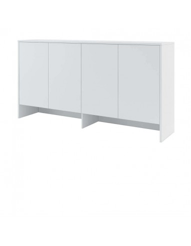 Armoire suspendue à 4 portes, en bois, BC11 Big Horizontal, Blanc mat, L211xW46xH110 cm En savoir plus