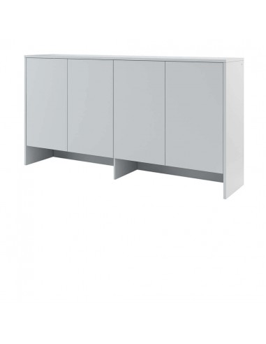 Armoire suspendue à 4 portes, en bois, BC11 Big Horizontal, Gris Mat, L211xW46xH110 cm ou a consommer sur place