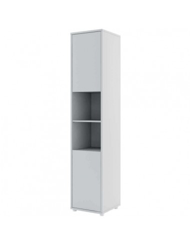 Armoire haute à 2 portes, BC08, Gris, L45xl46xH217 cm pas cher chine