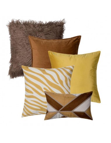 Collection Savane Jaune 5 coussins offre 