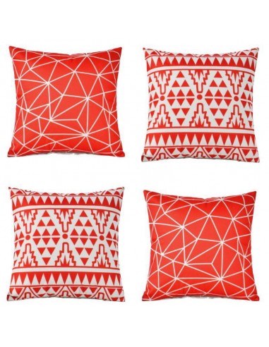 Collection Mayan Red 4 coussins de pas cher