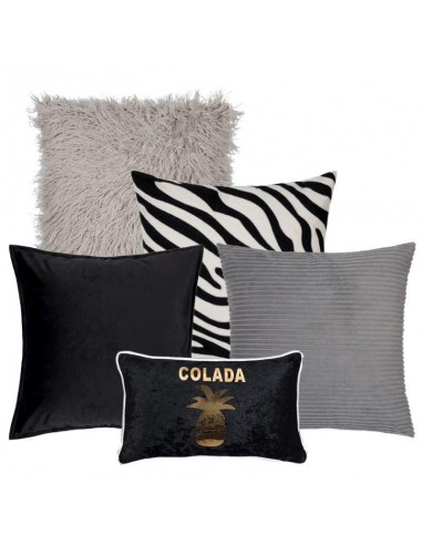 Collection Piña Black 5 coussins 50-70% off 