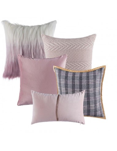 Collection Jacquard Rose 5 coussins s'inspire de l'anatomie humaine