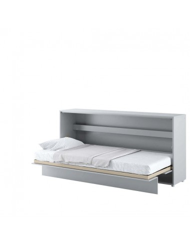 Lit Escamotable au mur, avec mécanisme pneumatique et cadre de lit inclus, Bed Concept Horizontal, Gris Mat Vous souhaitez 