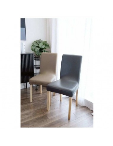 Housse de chaise en simili cuir CUTATA pas cher