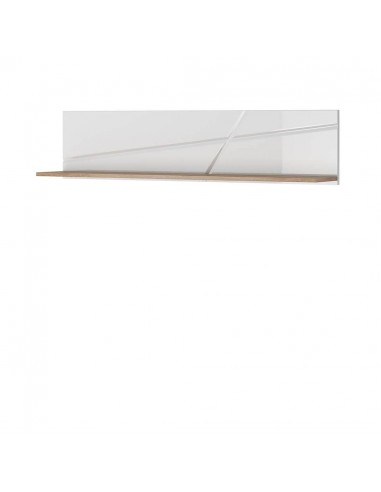 Étagère suspendue en bois, Futura 04, Blanc, L130xl22xH30 cm 2024