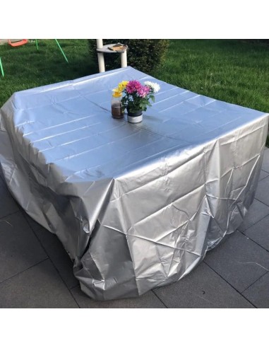 SILVERO - Housse de jardin anti-poussière imperméable en argent extérieur acheter