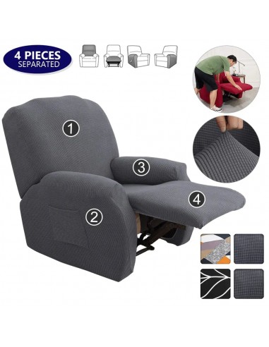 DECORELAX - Housse de fauteuil inclinable imperméable imprimée Faites des économies