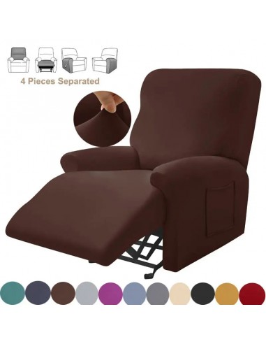 Housse fauteuil relax SPLITSOFA, protection pour chaise inclinable de relaxation En savoir plus